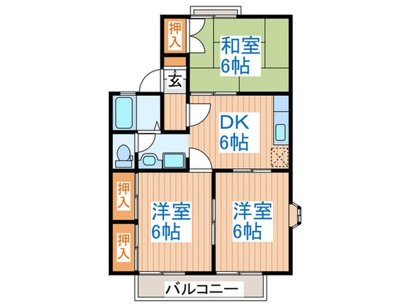 セジュールみやびの物件間取画像